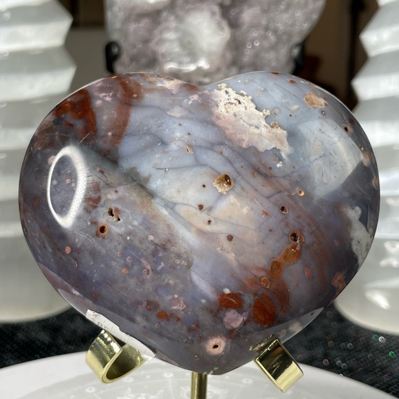 Violet Agate Heart- VAH5